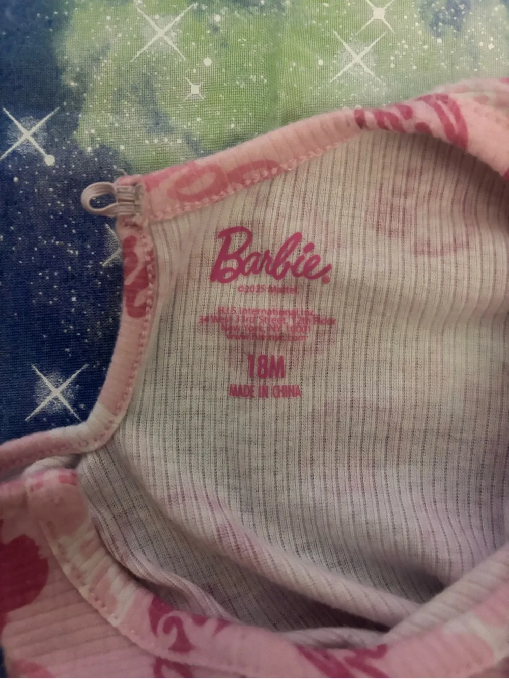 Barbie Pink & Hot Pink Logo Tulle Skirt Bodysuit